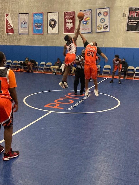 Peace Corner Youth Basketball team playing basketball