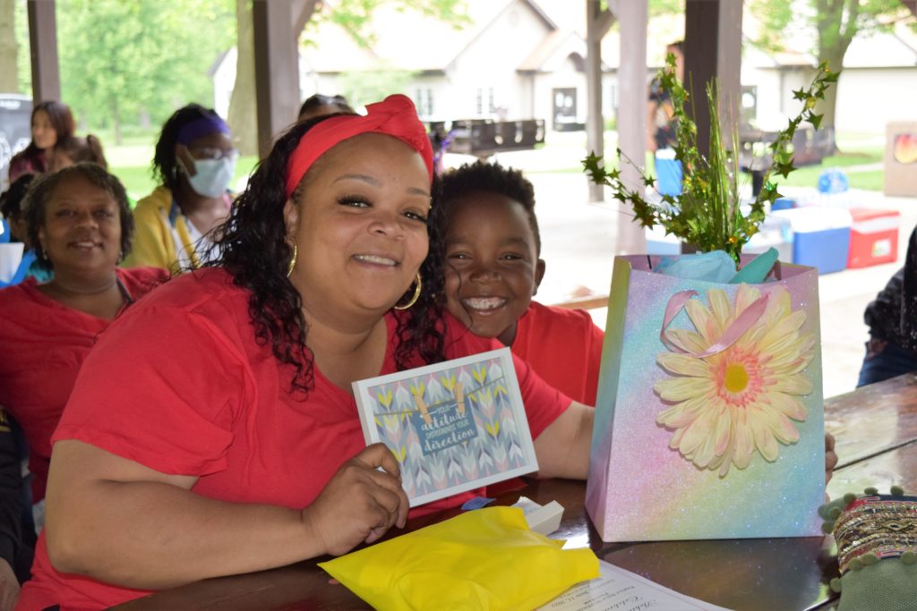 Clients at the Catholic Charities' Family Self Sufficiency Graduation in Lake County in June 2022