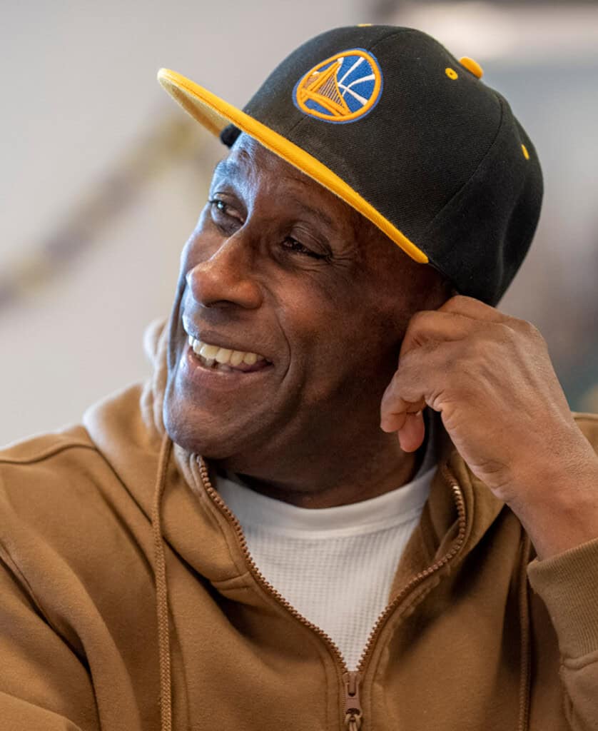Man laughing