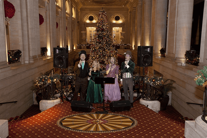 Performers on stage at the St. Nicholas Ball 2025