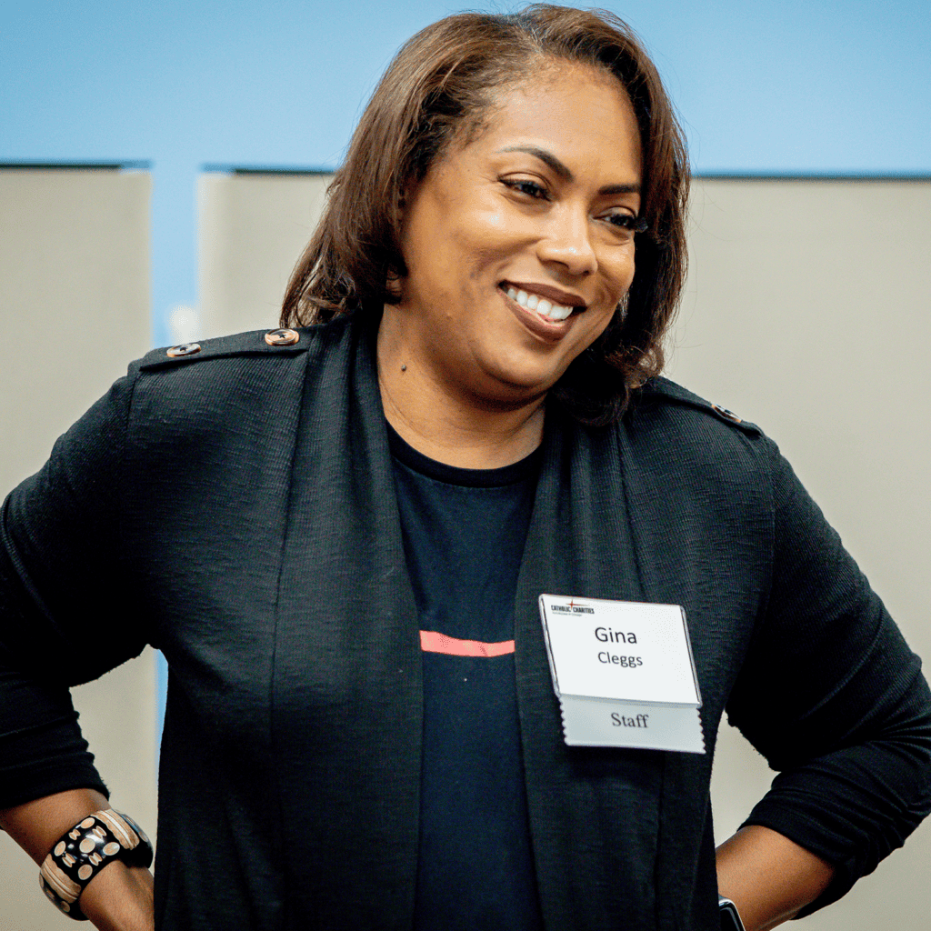 Gina Cleggs at the Senior Center