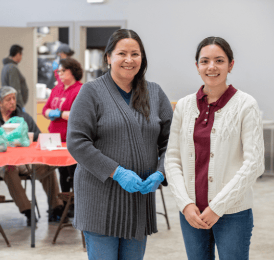 Lupita (Maria) and Julie Macias Volunteers